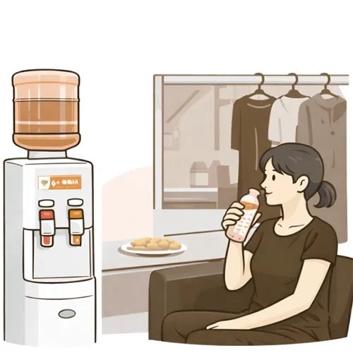 スタッフ・出演者の控室に